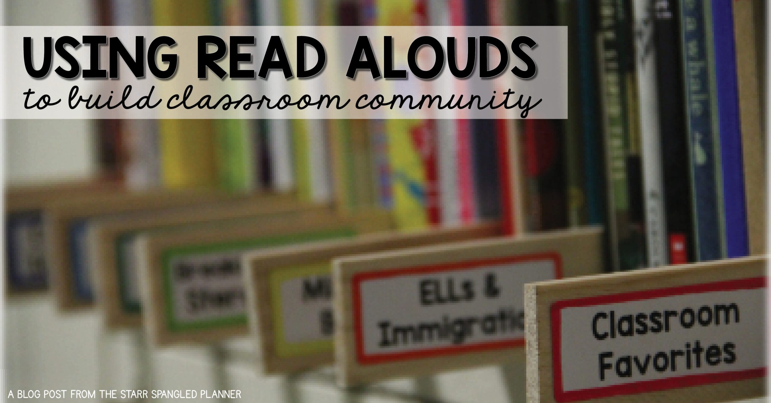 Picture Book Read Aloud perfect for buiding a classroom community at the beginning of the year.