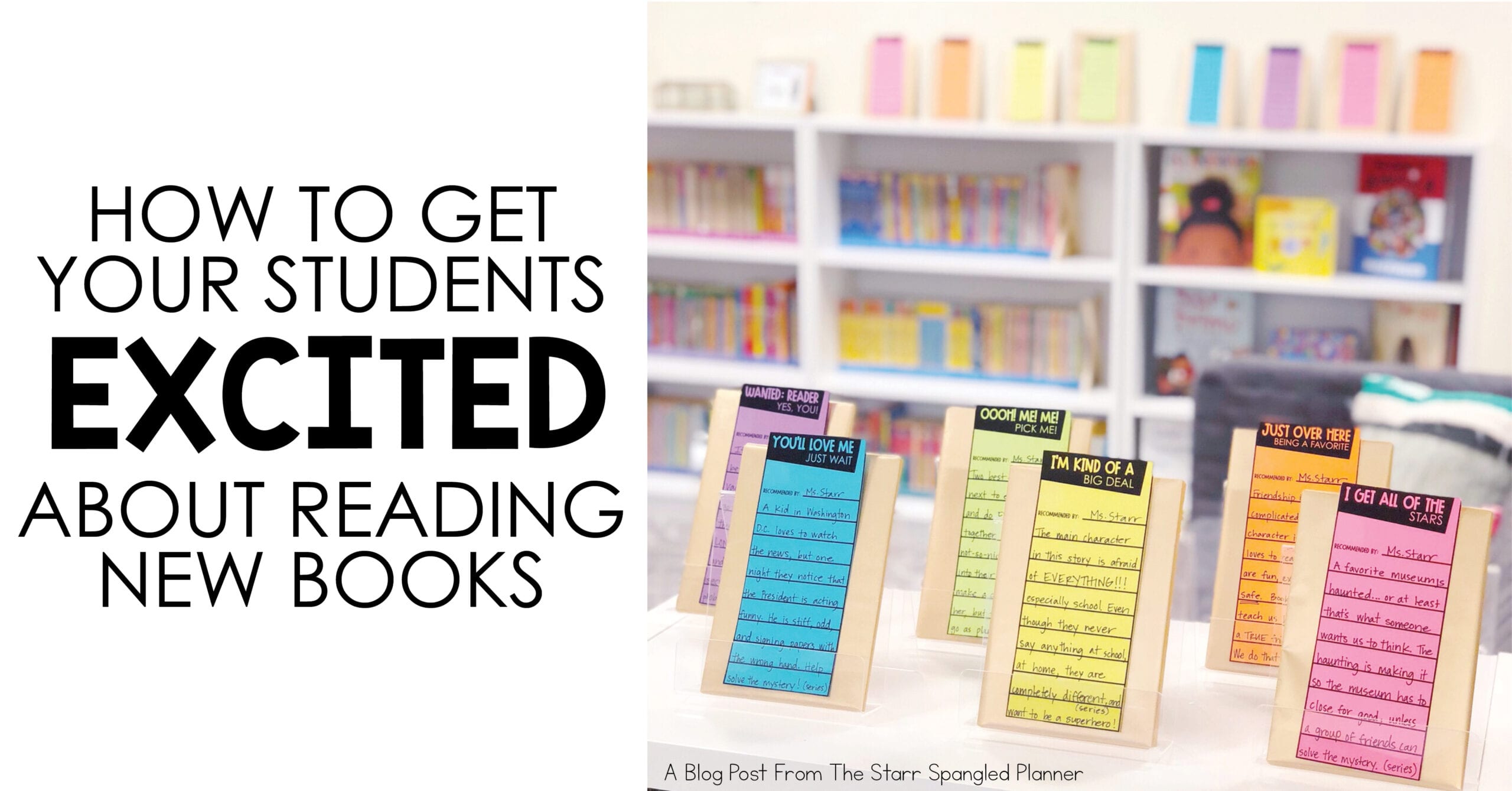get your students excited about new books- recommended reading