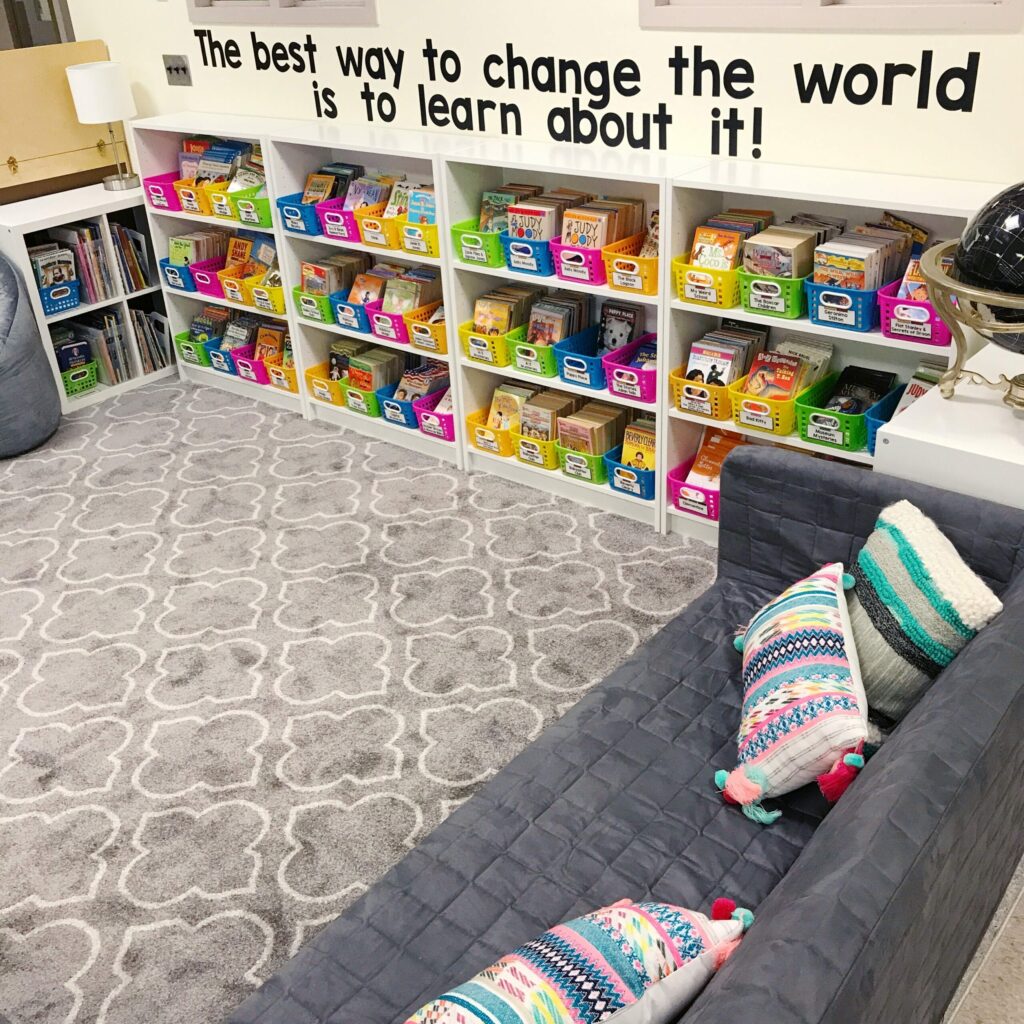 Classroom Storage Organization  Organizing Classroom Books