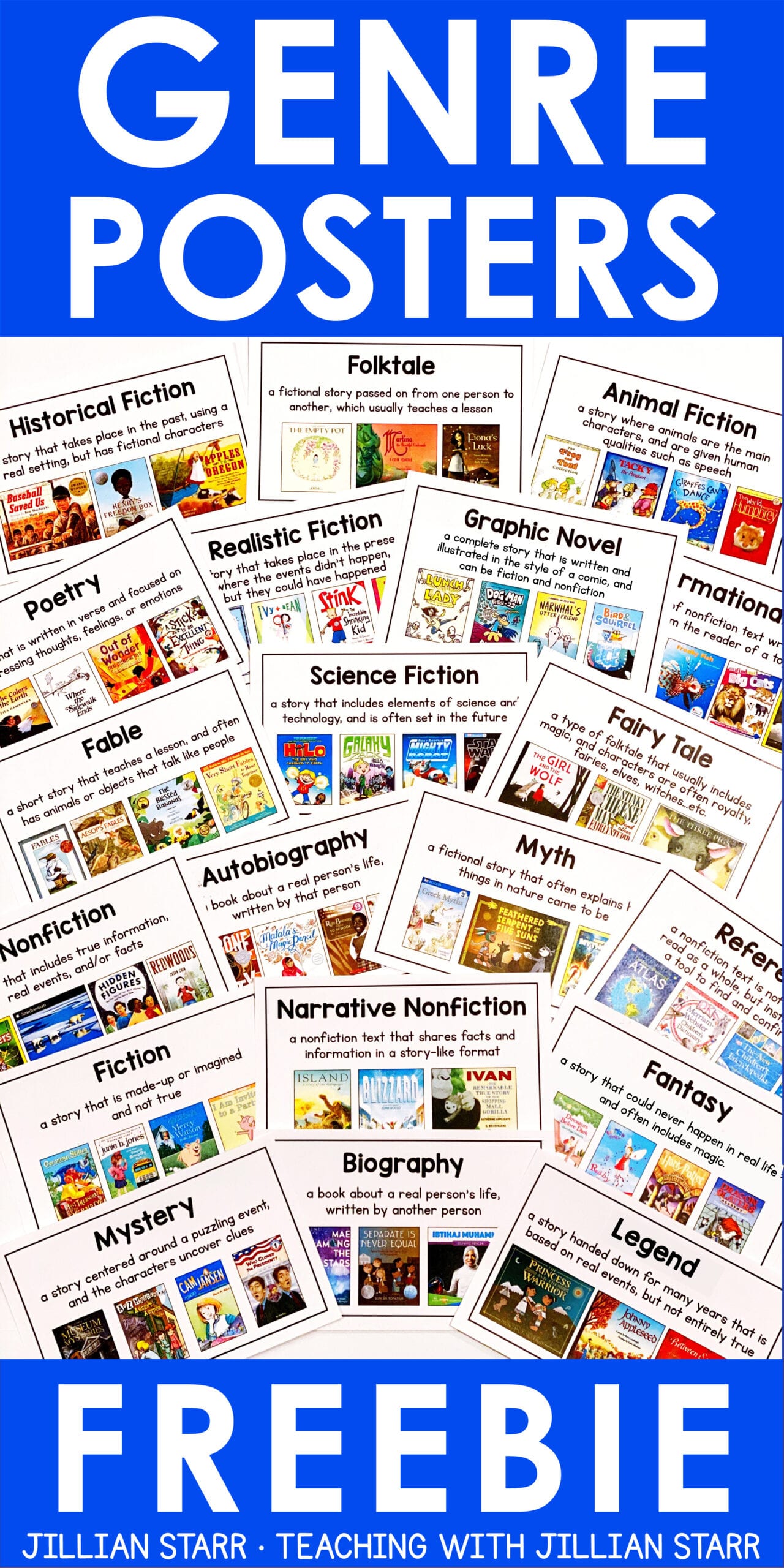 Genre Posters: A Free Visual Resource - Teaching with Jillian Starr