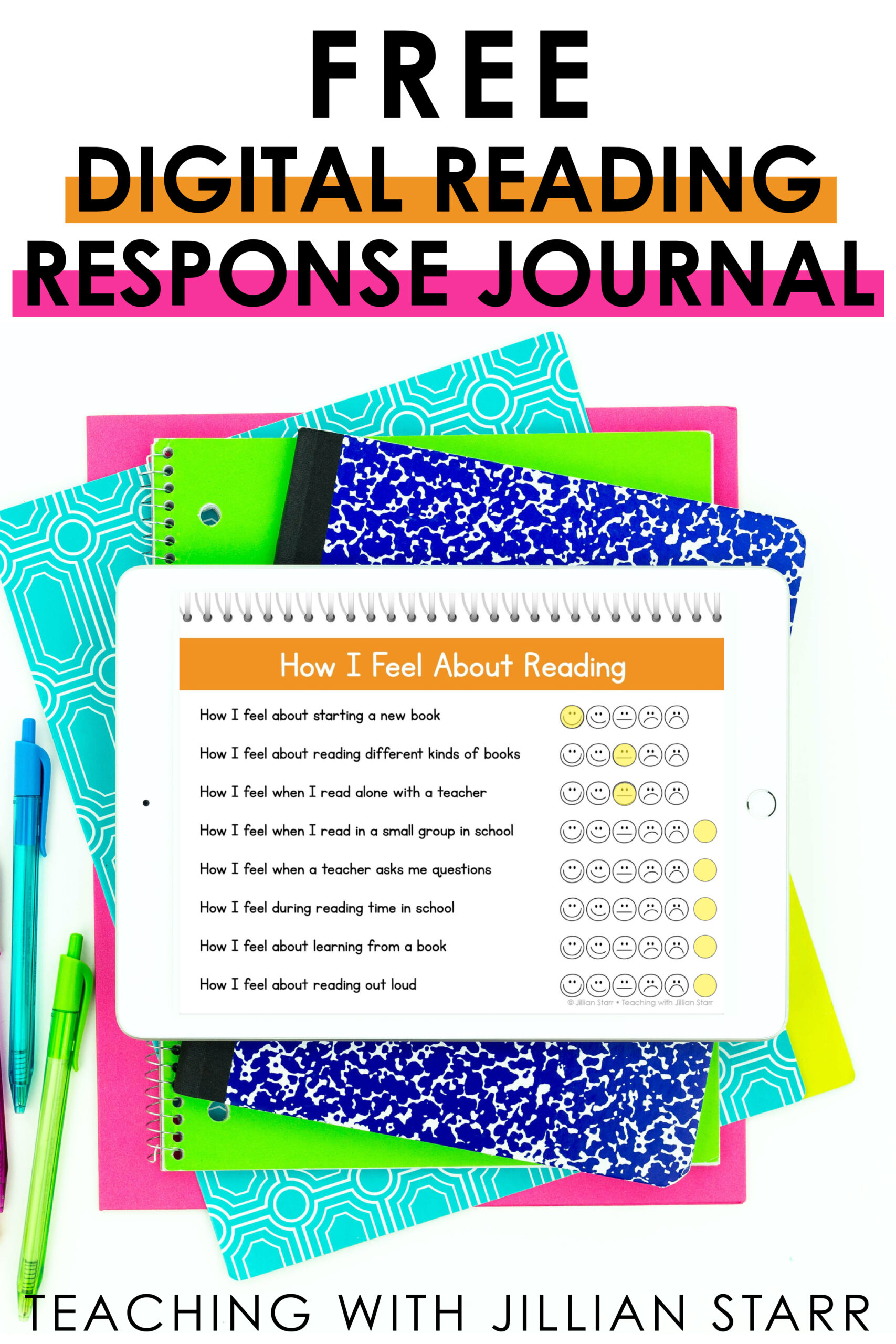 Digital Reading Response Journal Freebie Teaching With Jillian Starr 1841