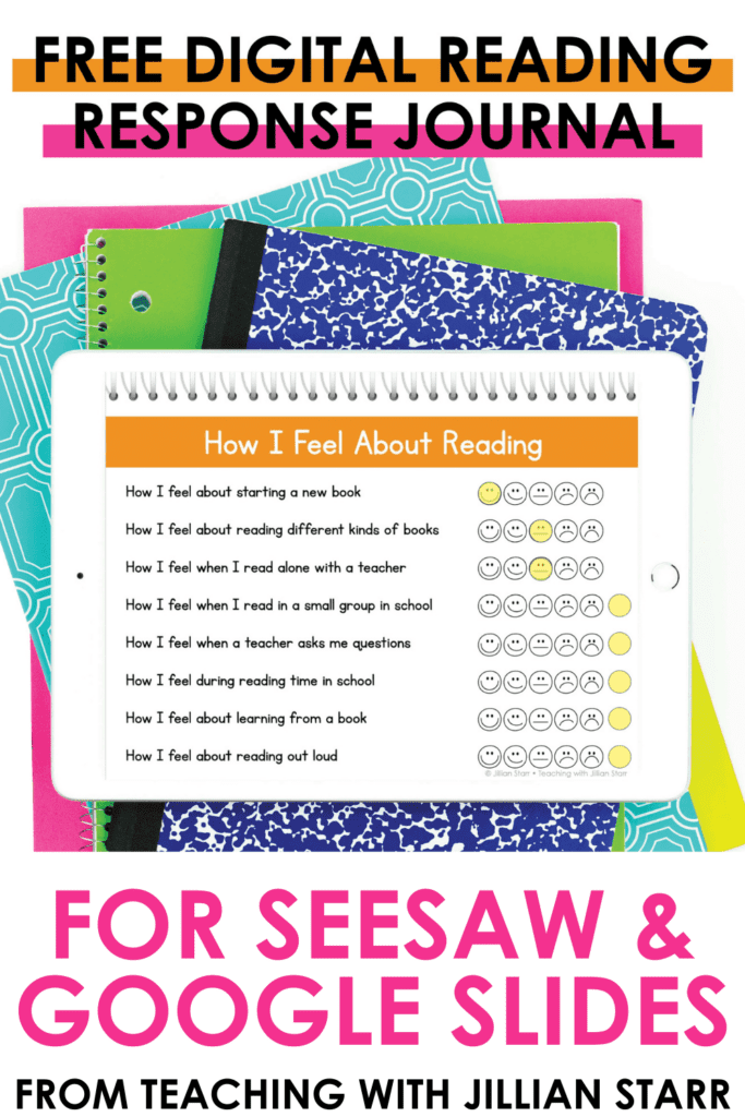 It can be tricky to get to know your individual students as readers when you’re teaching virtually or socially distanced. That’s why I decided to give my favorite Reading Response Journal a digital option. What could be better? Oh ya, it’s a free download!