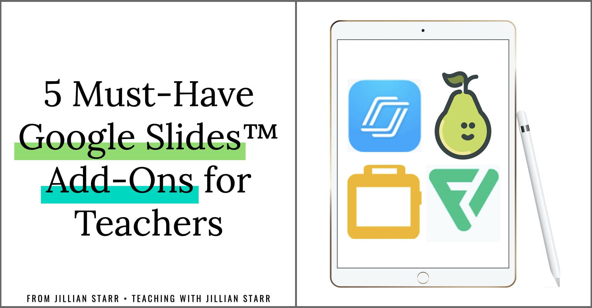Are you using Google Slides™ this year? I'm excited to share with you five must-have Google Slides™ add-ons to support your virtual teaching this year!