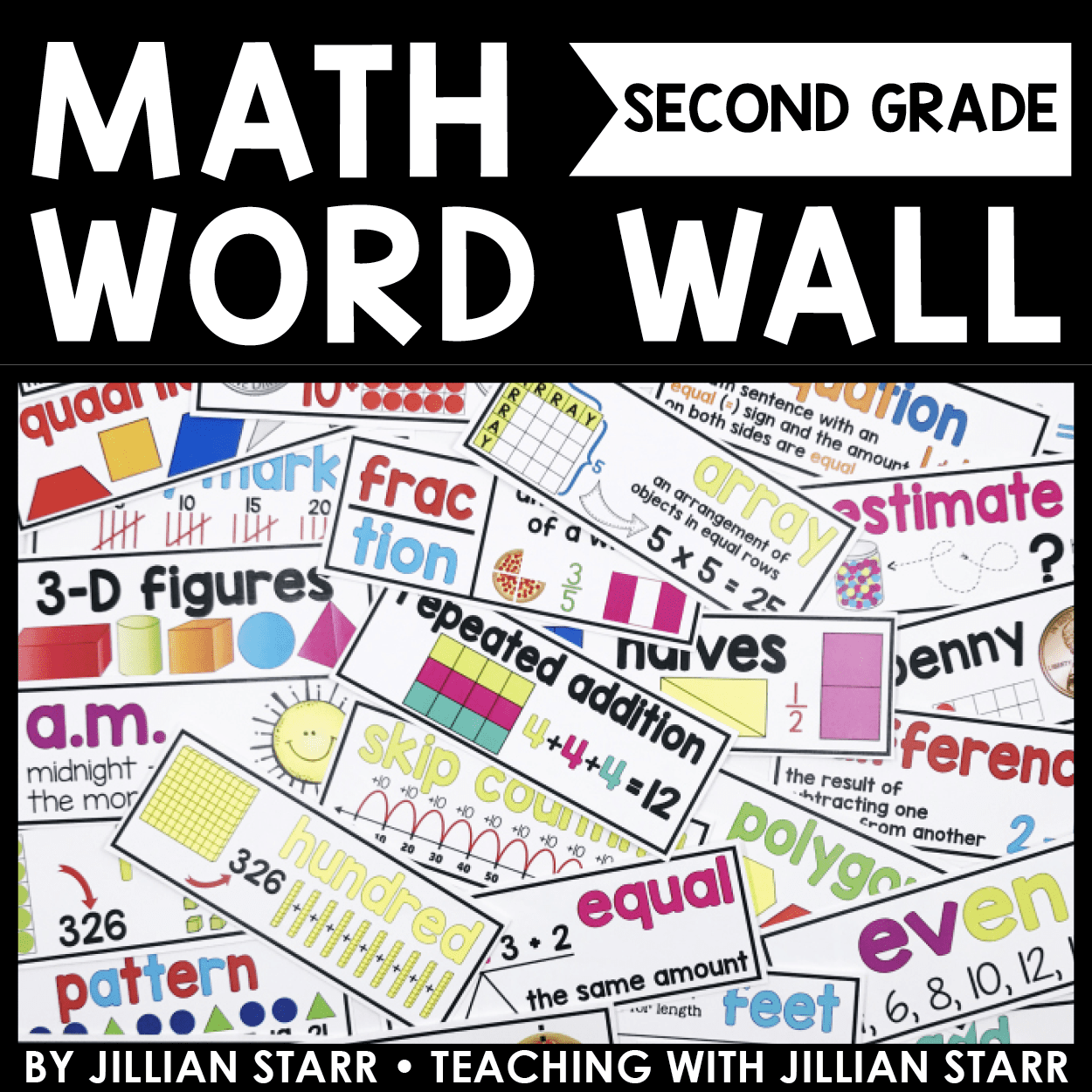 Math Word Wall Grade 2 Teaching With Jillian Starr