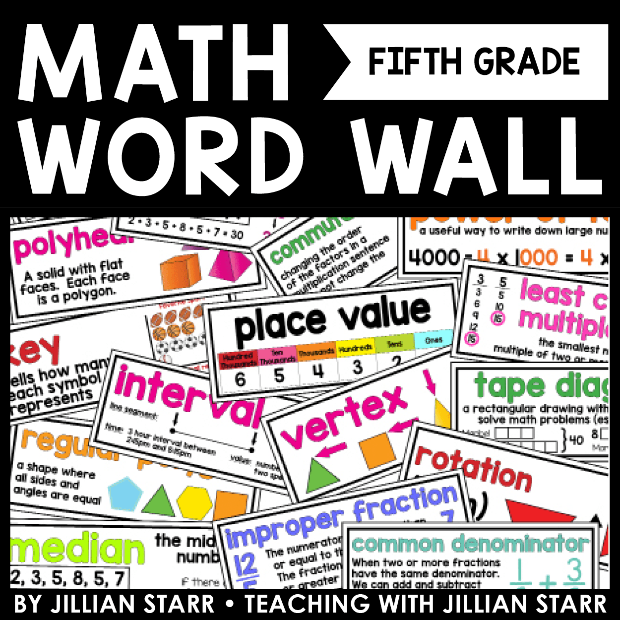 Math Word Wall Grade 5 Teaching With Jillian Starr