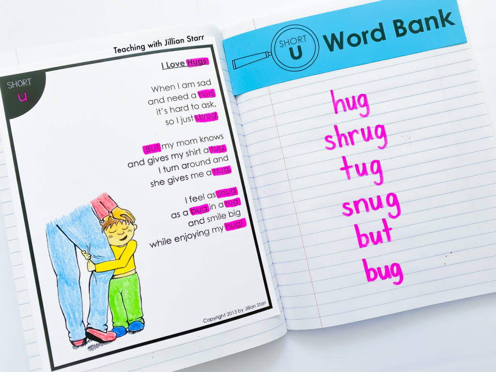 Phonics and Word Family Poems to use in Poetry Journals, Poetry Centers, and Shared Reading.