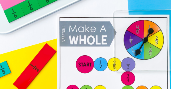 Fractions to Make a Whole: Game for 3rd Grade