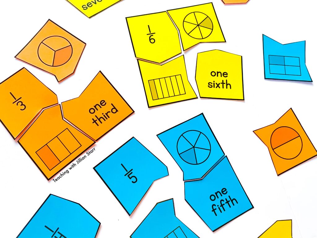 Unit Fraction Puzzles Activities