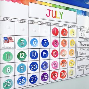 Calendar routines to reinforce math concepts. Elementary classroom calendar.