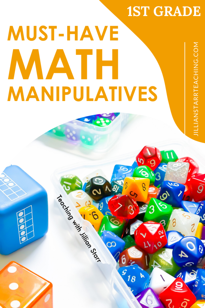 Math Manipulatives for First Grade Pin