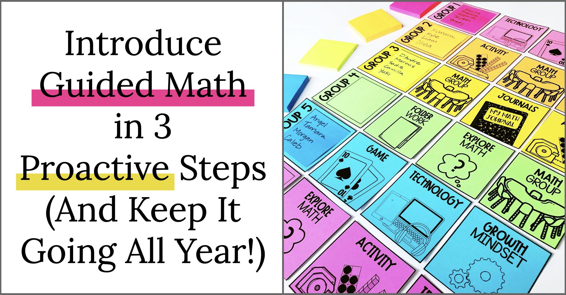Introduce Guided Math in 20 Proactive Steps And Keep It Going all ...