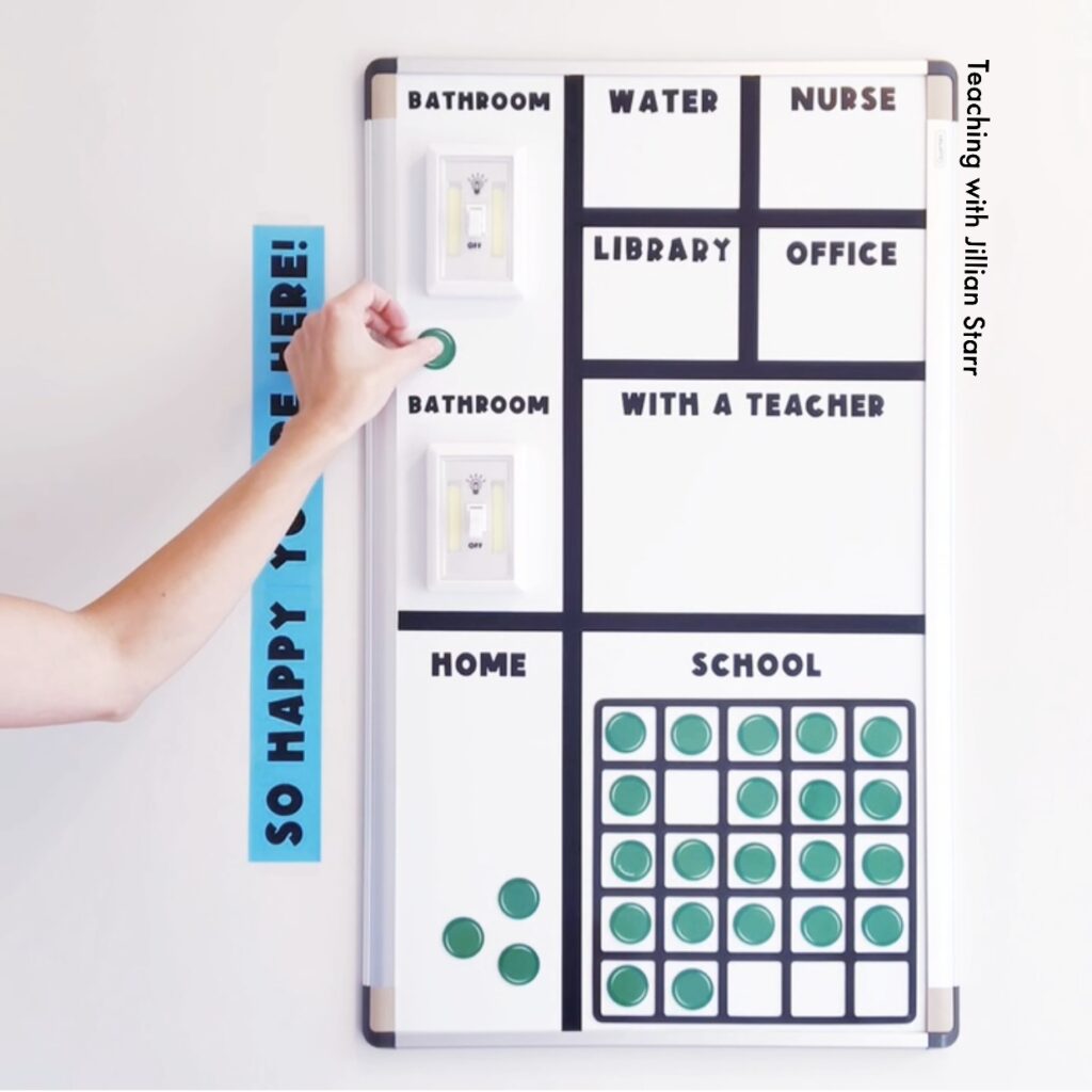 Ten Frames to tell how many students are in school