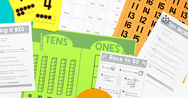 Tens and Ones Center Games and Activities
