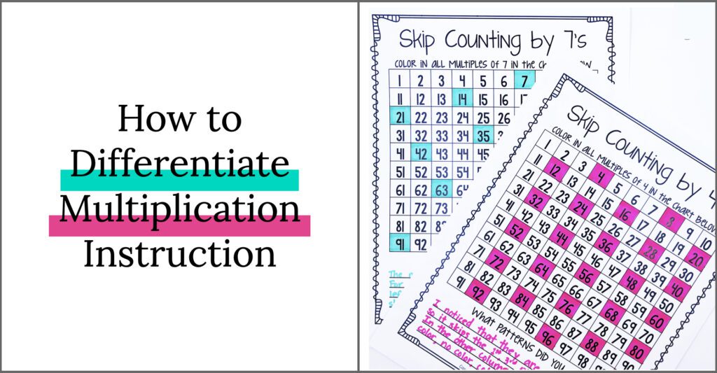 How to differentiate multiplication instruction in the classroom