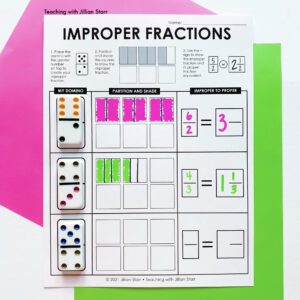 improper fraction activities