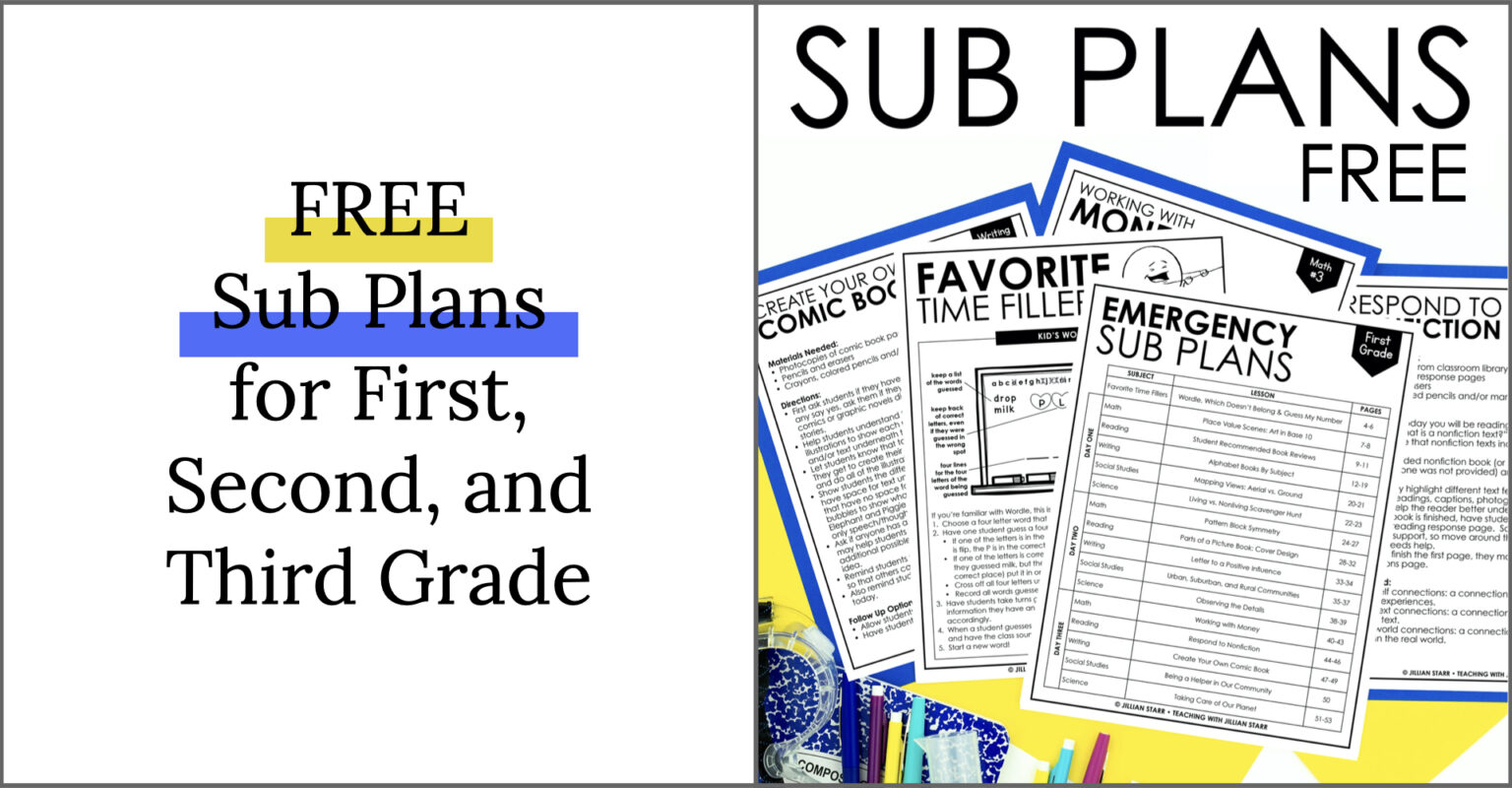 free-sub-plans-for-1st-2nd-and-3rd-grade