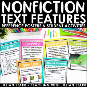 nonfiction text feature posters