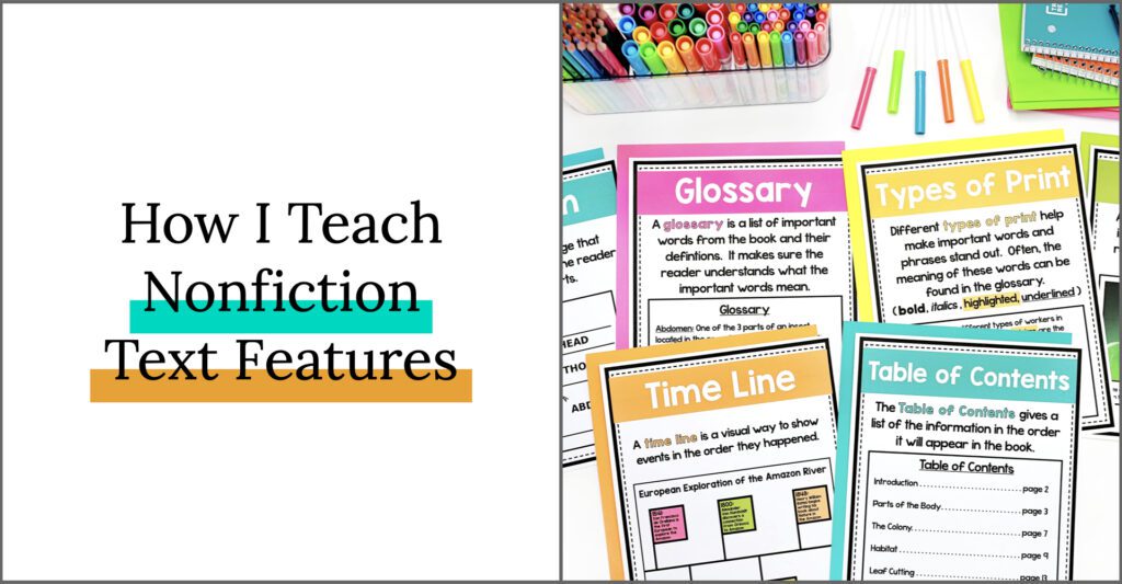How I Teach Nonfiction Text Features