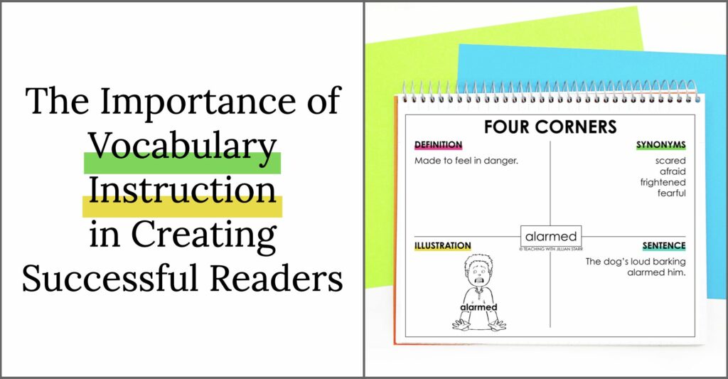 The importance of vocabulary in creating successful readers