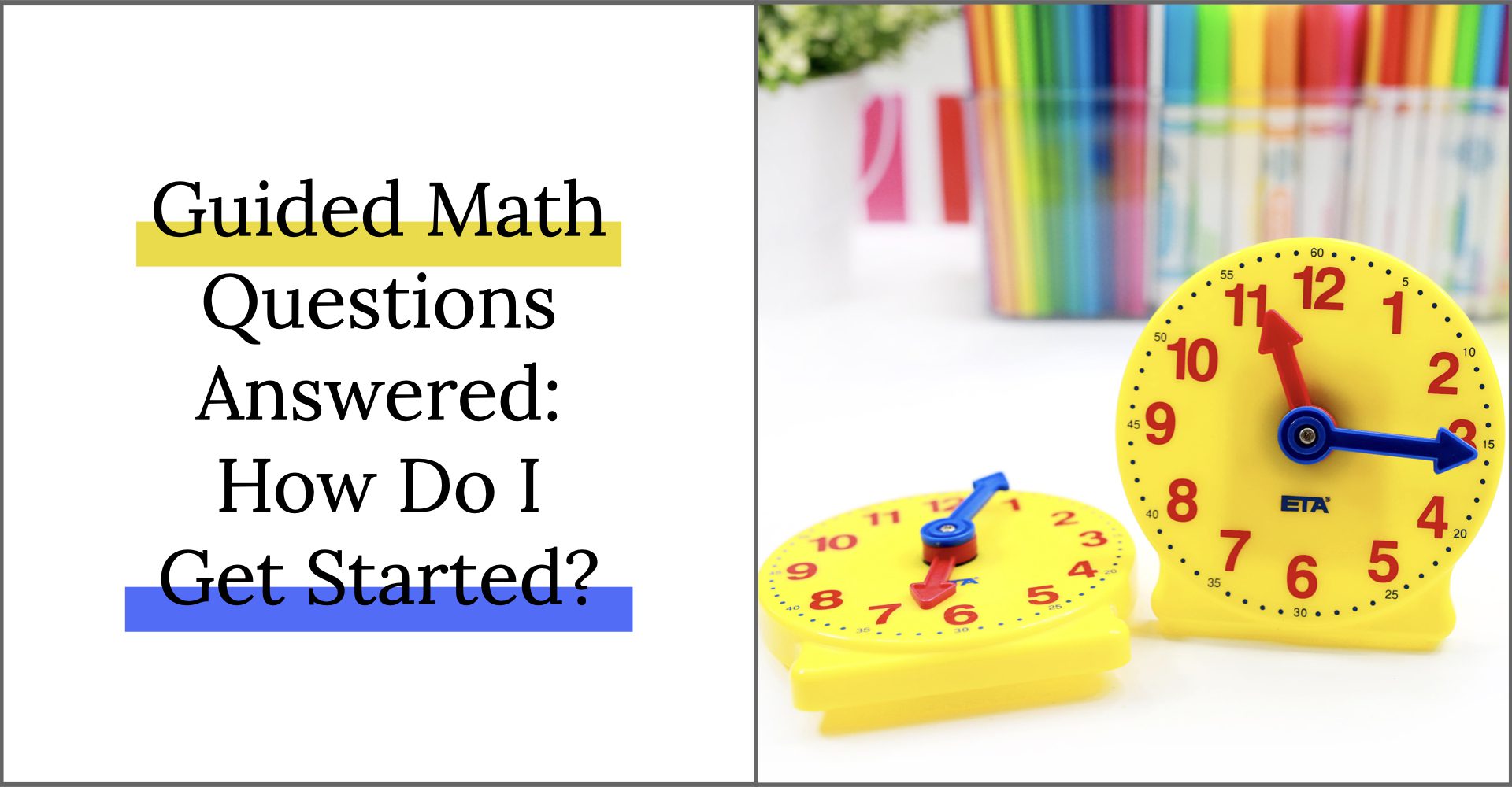 How to Launch Guided Math in 3 easy steps