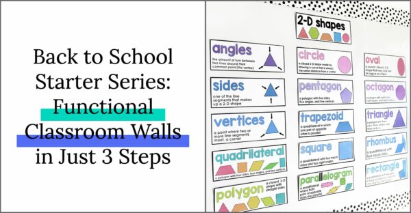 Classroom Walls that are functional, student-centered, and easy to set up!