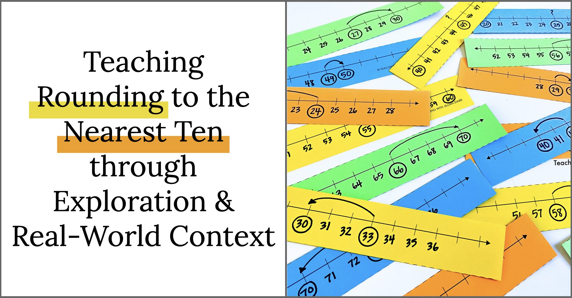 Rounding to Nearest Ten Task Cards