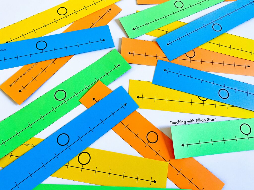 Number lines to help with Rounding to the Nearest Ten