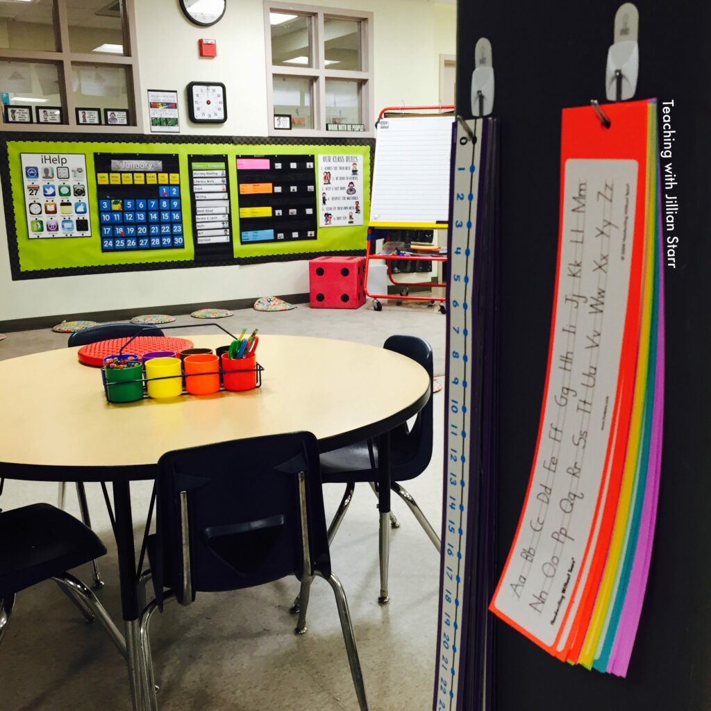 Classroom Organization Ideas for longer items