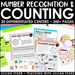 Counting and Number Recognition to build early number sense