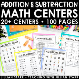 Addition and Subtraction activities to teach composing and decomposing skills