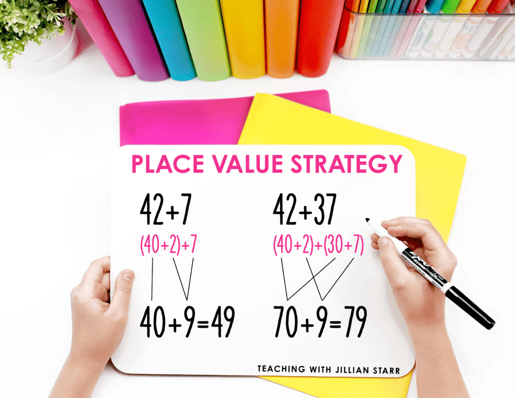 Place value strategy: Using expanded form of place values as an addition strategy