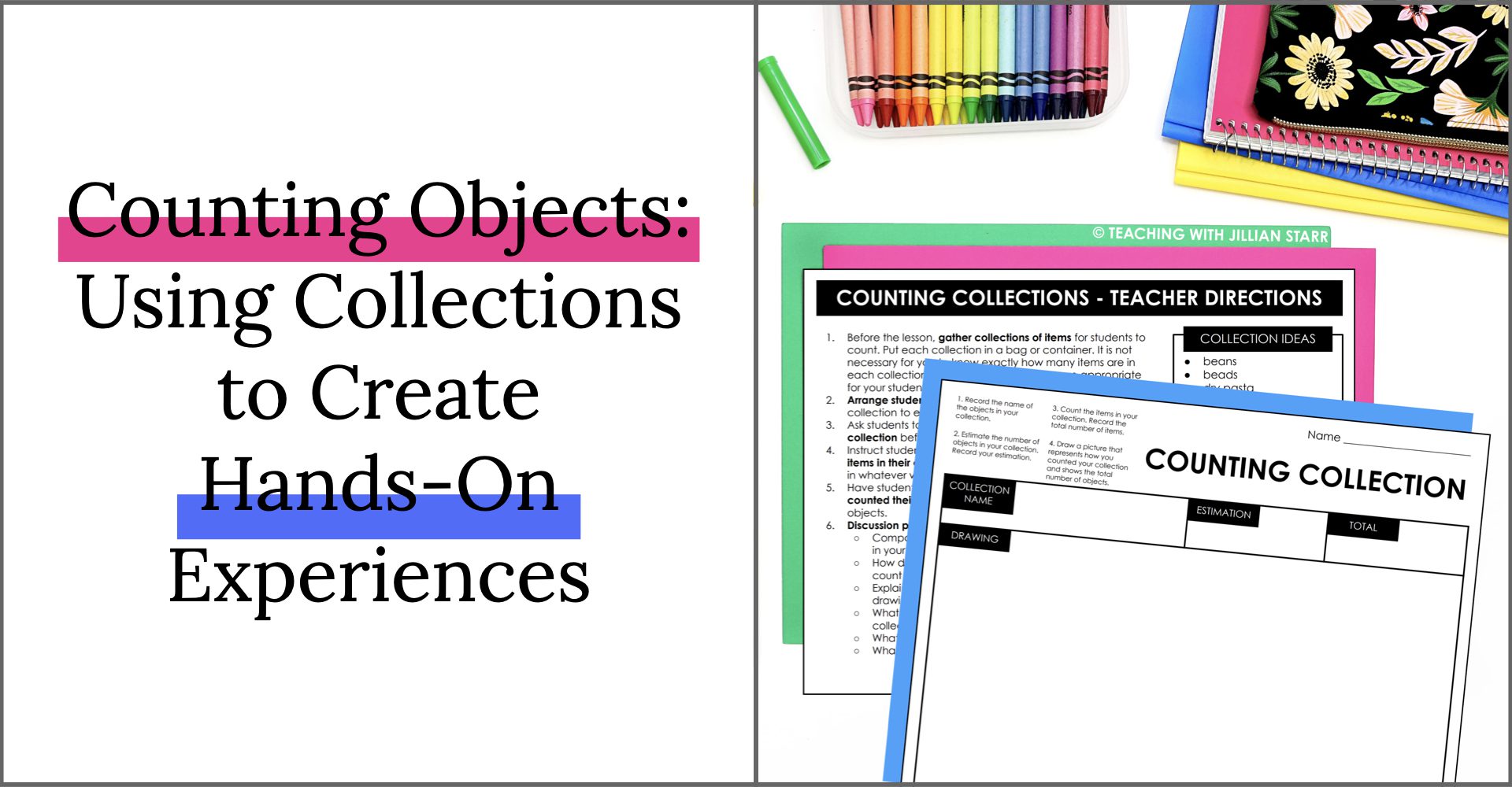 Counting Objects Activities using collections of real objects for hands-on experiences