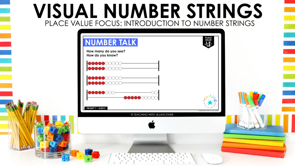 Number Talks for Place Value: Using Visual Number Strings like rekenreks
