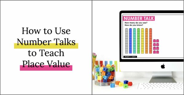 place value number talks freebie for first grade