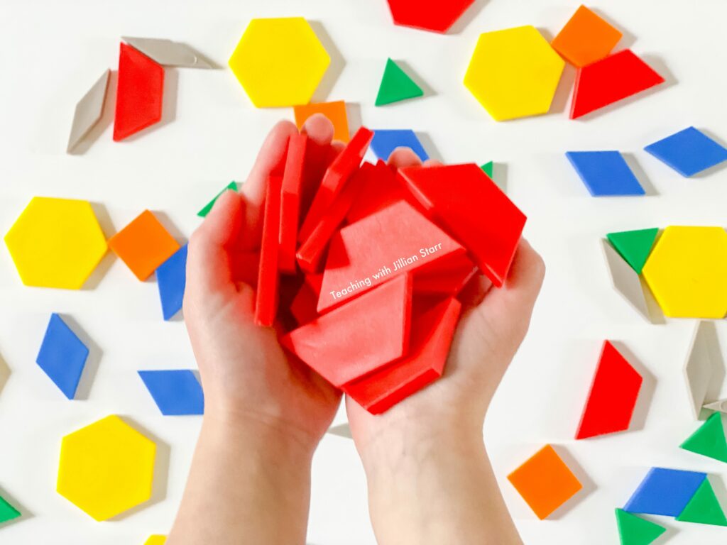 math manipulatives questions: overgeneralization of rhombuses only being red