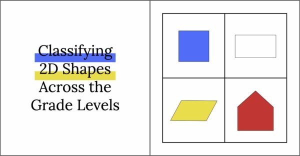 Classifying 2D objects across grade levels