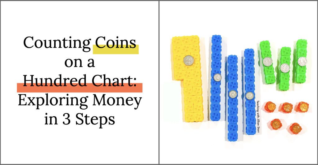 Counting Coins on a Hundred Chart- exploring money in 3 steps