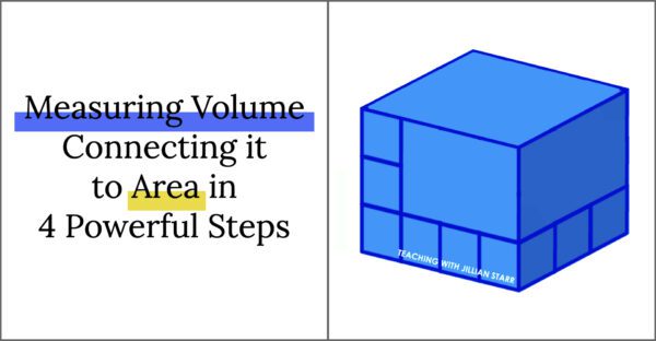 measuring volume and how to teach volume by connecting it to area