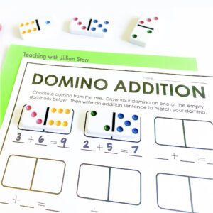 Addition Facts and 7 activities you can do at your math centers to support addition fact fluency