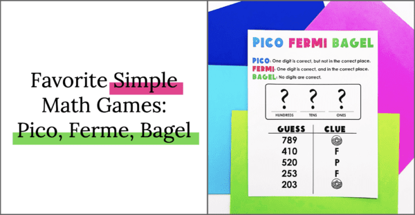 This is a favorite simple math game called "pico, fermi, bagel"