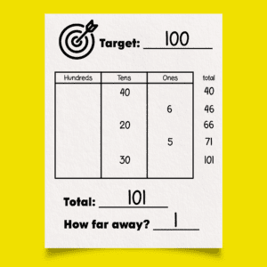 place value activity that builds estimation and strategic thinking - bullseye or target