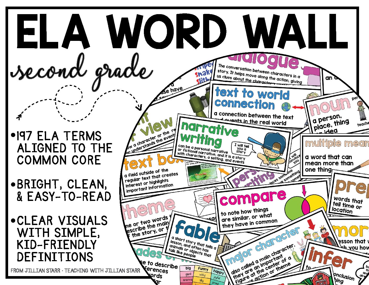 Grade 2 ELA Word Wall - Teaching with Jillian Starr