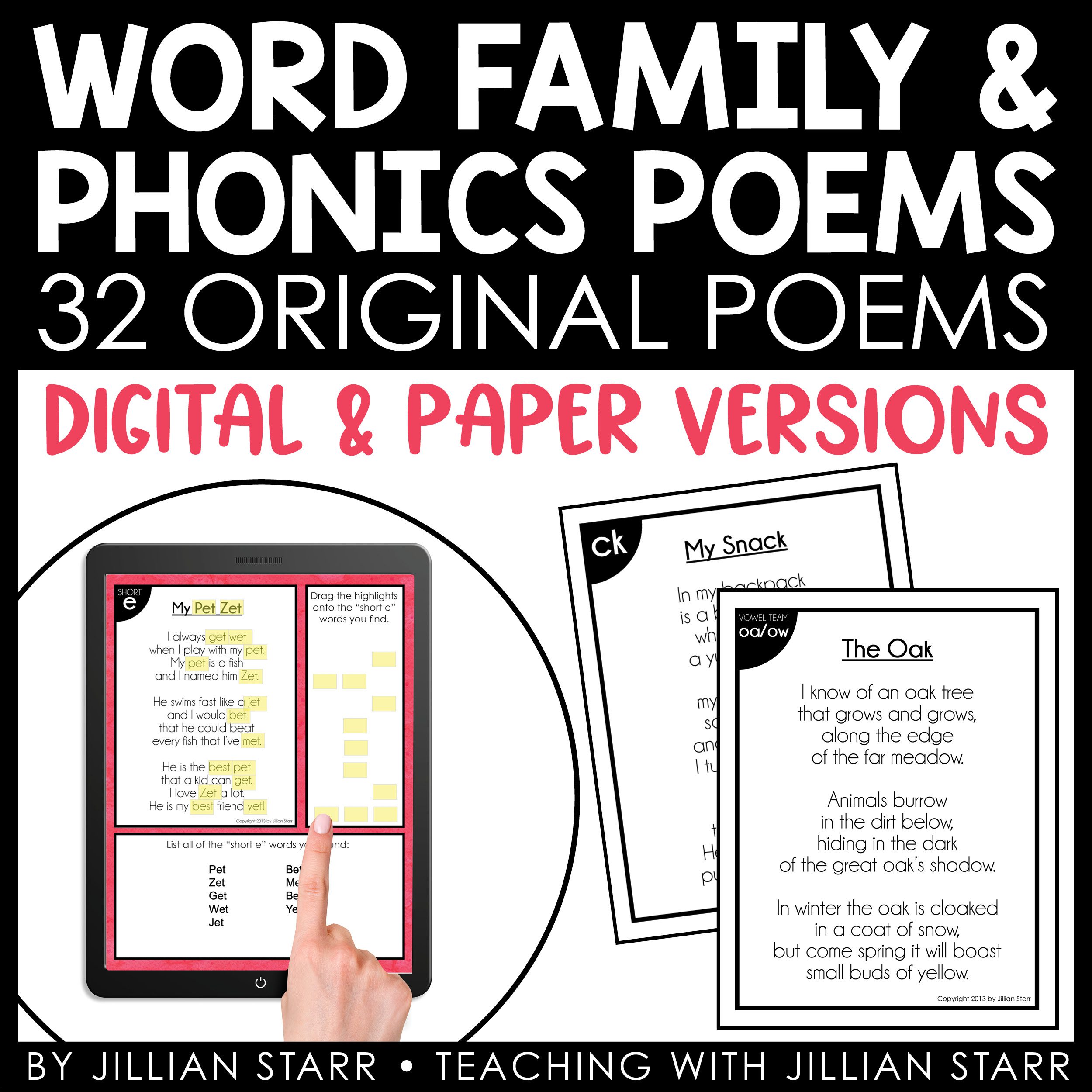 Phonics Through Poetry: One, Two, Three, Four, Five